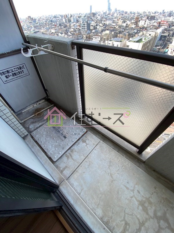 ライオンズマンション今里第3壱番館 ベランダ