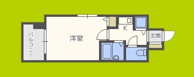 ユニーブル靭公園 間取り