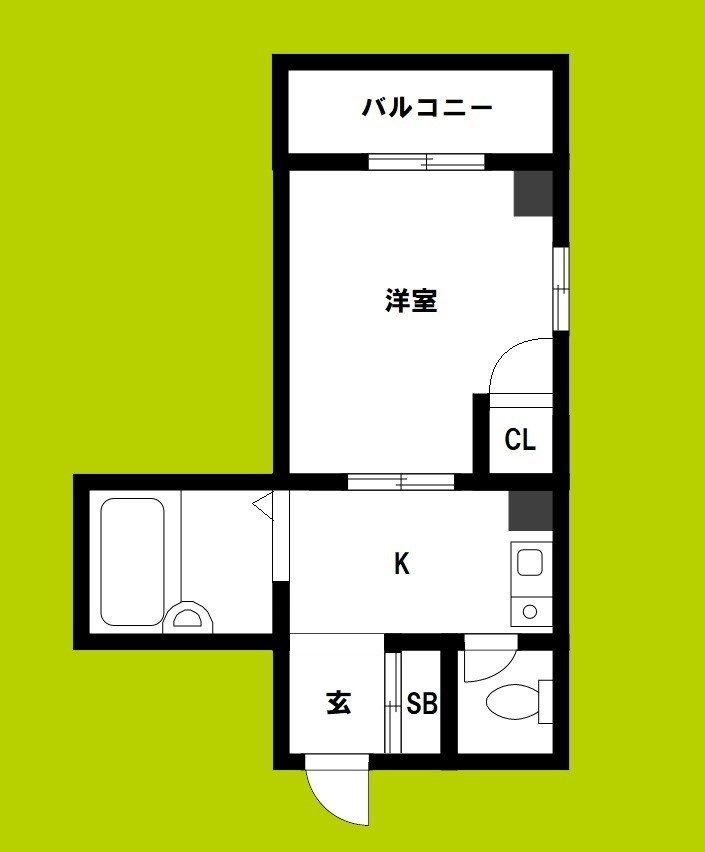 クリオコート新今里リバーサイド 間取り図