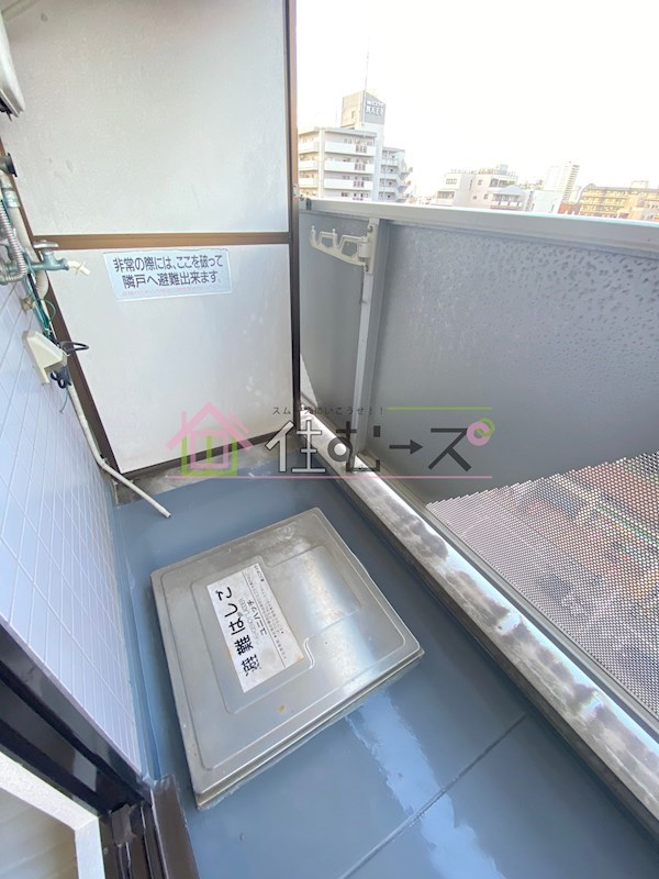 カルム四天王寺 ベランダ