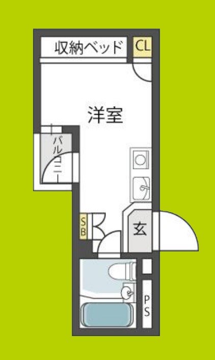 大国町池田マンション 間取り