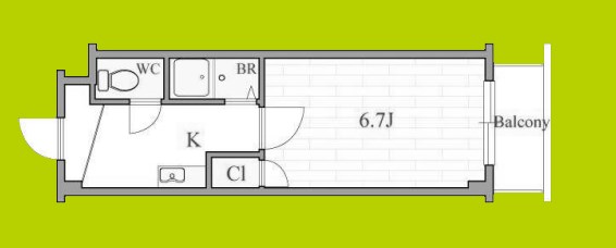 ベルフレージュ北堀江 間取り