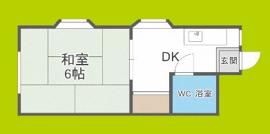 アパートメント住吉Ⅱ 間取り