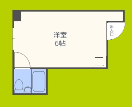 堀江グリーンハイツ 間取り図