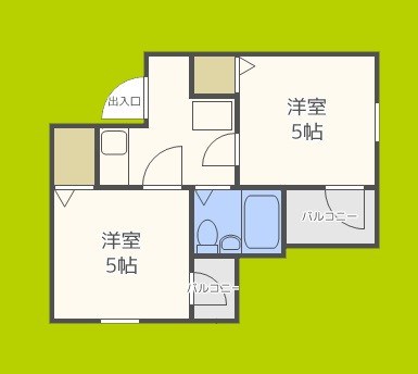 アメニティー新高二番館 間取り