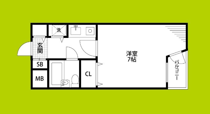 ノアーズアーク桃谷駅前 間取り