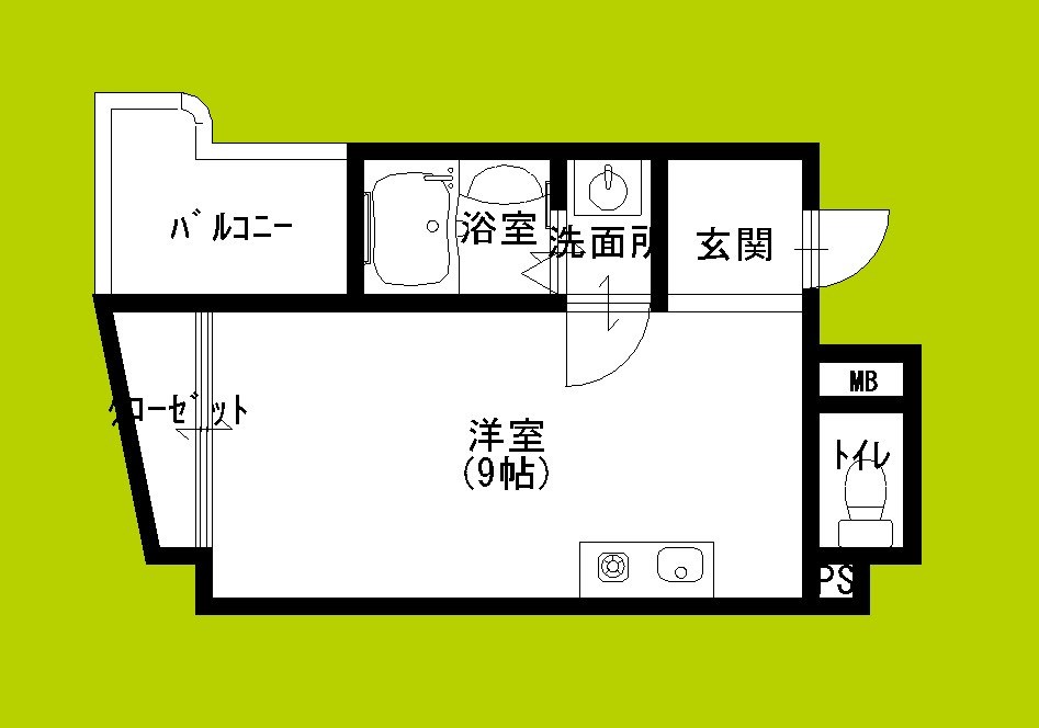 エルミタージュ難波南Ⅱ 間取り