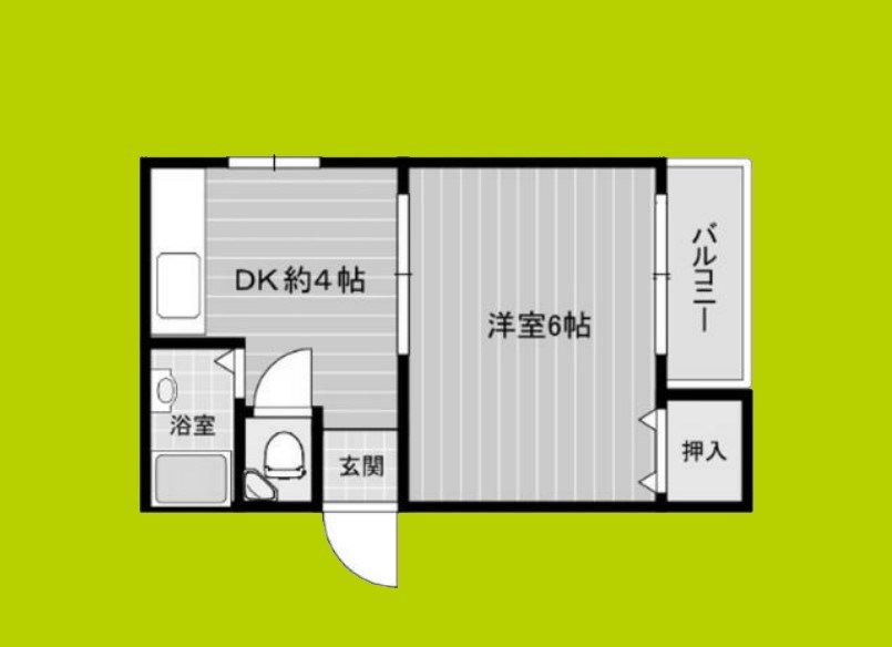 ハイツ魚住 間取り
