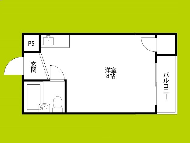 キングスアベニュー流町B棟 間取り