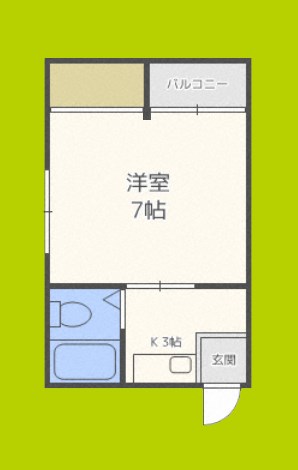 ヴィラ谷町6 間取り