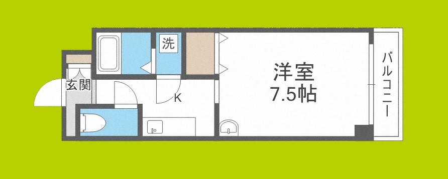 Blue　Bee桜川駅前 間取り