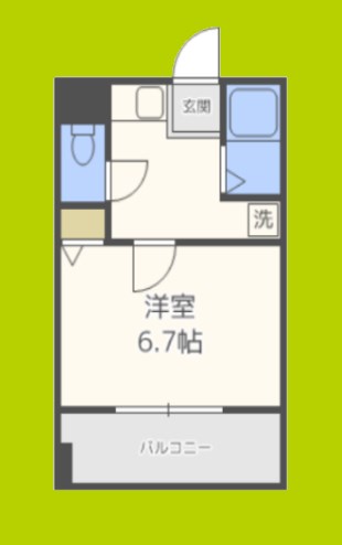 FLAT34深江橋 間取り