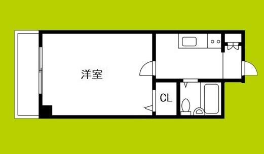 アパルト四天王寺Ⅱ 間取り