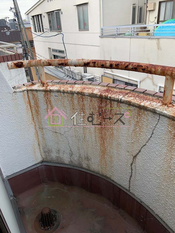 流町マンション ベランダ