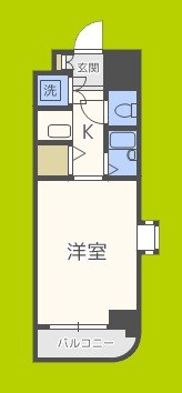 クラウンハイム夕陽丘 間取り