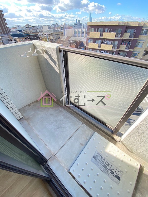 ライオンズマンション今里第3壱番館 ベランダ