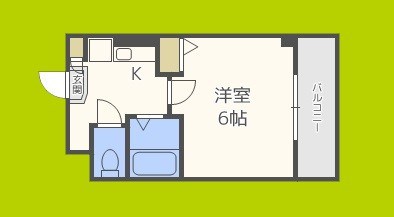 ヴィレッジリバー千日前 間取り