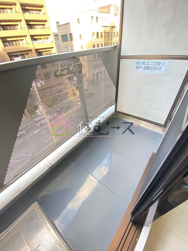 カルム四天王寺 ベランダ