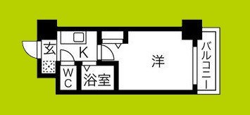 エルミタージュ難波南Ⅶ 間取り