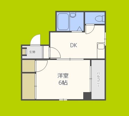 玉造クローバーハイツ 間取り