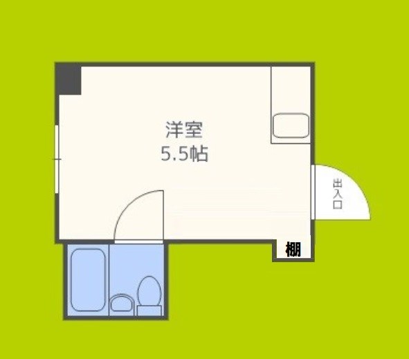 堀江グリーンハイツ 間取り図