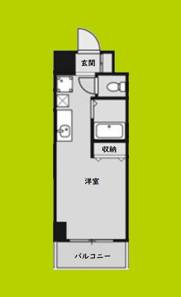 エルミタージュ難波南Ⅴ 間取り