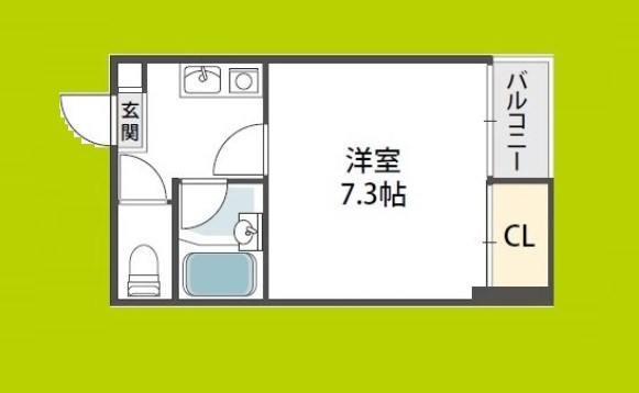 ビロウズコマガワパート1 間取り