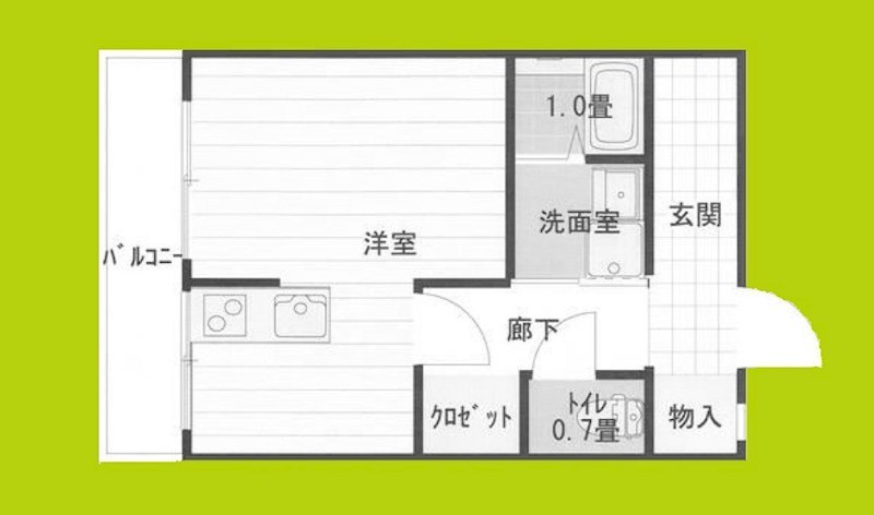 ハイツタキモト 間取り
