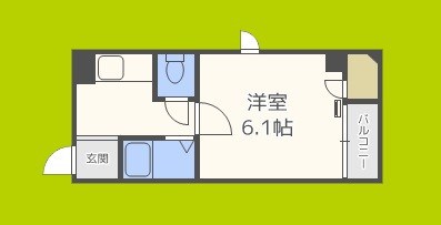 タカノハイム天神橋 間取り