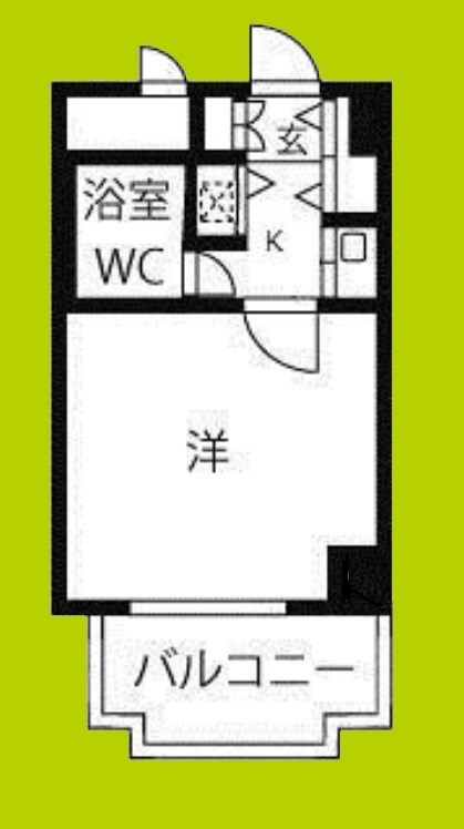 ハイツオークラ靭公園 間取り