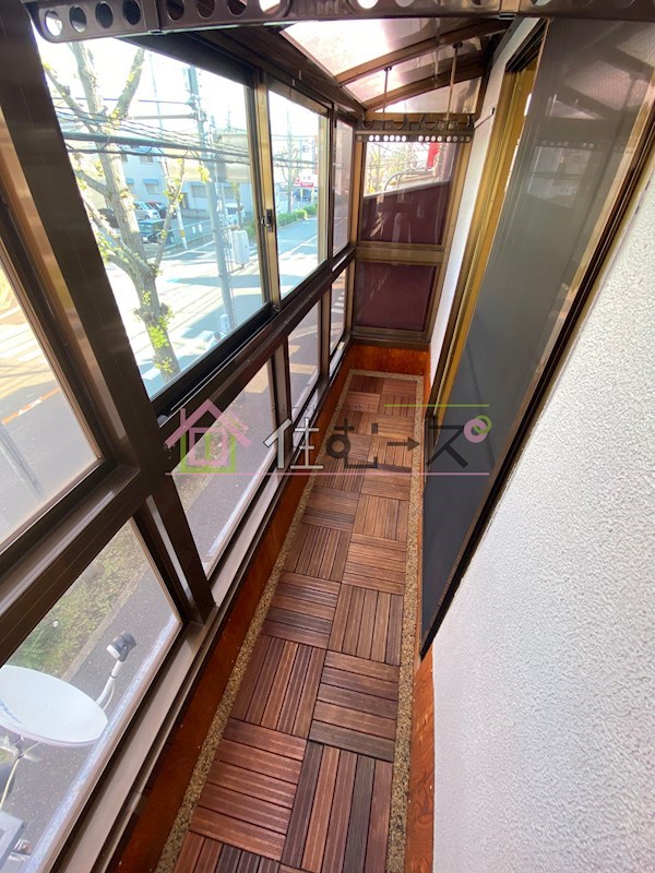 桜ヶ丘アパート ベランダ