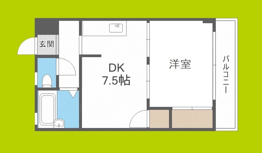 湯里コーポ 間取り