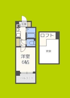 エステムコート梅田茶屋町デュアルスペース  間取り