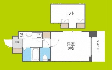 エステムコート梅田茶屋町デュアルスペース  間取り