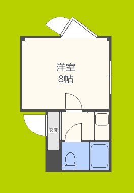 大宝　AXIA緑橋 間取り
