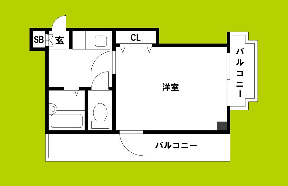 ルミナス難波 間取り