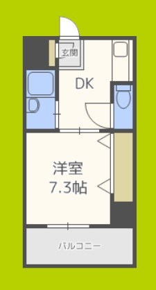 メロディーハイム美章園 間取り図