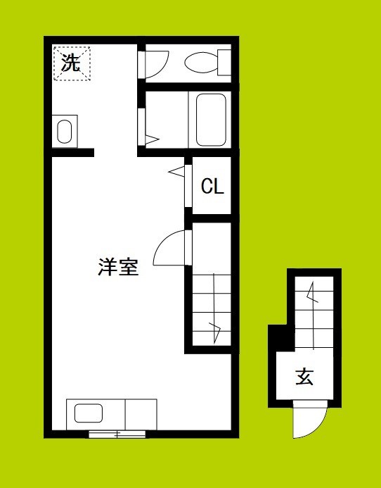 西天下茶屋ハイツ 間取り