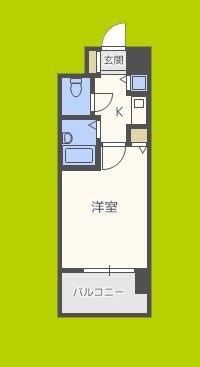 ユニーブル靭公園 間取り