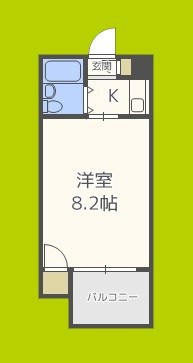 メロディーハイム美章園 間取り