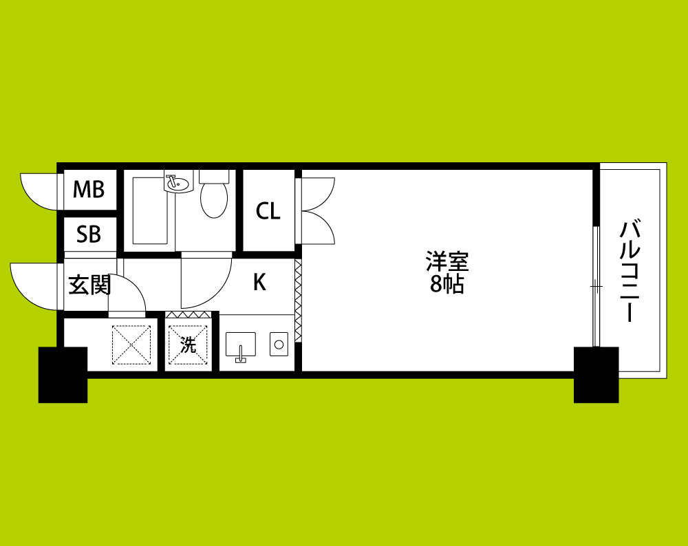 ハイツオークラ天神橋 間取り