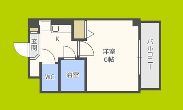 ヴィレッジリバー千日前 間取り