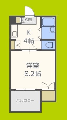 メロディーハイム美章園 間取り図