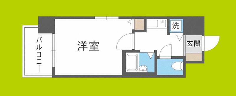 ユニーブル靭公園 間取り図
