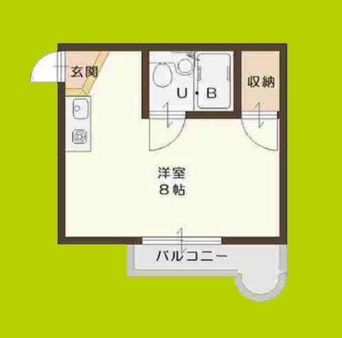 キングスアベニュー流町B棟 間取り図