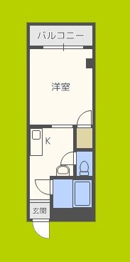 ビルシャナ長居 間取り