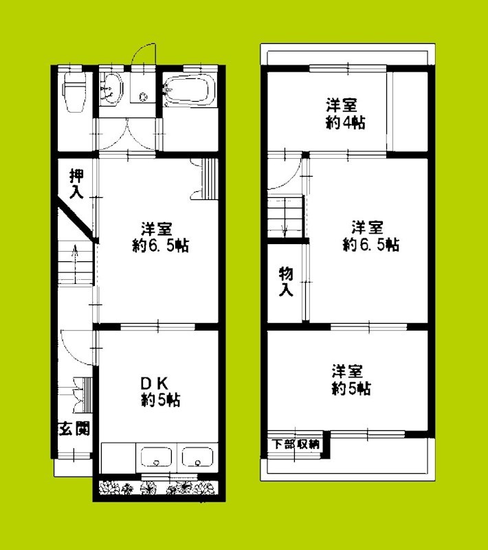 喜連2丁目貸家 間取り