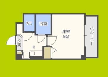 ヴィレッジリバー千日前 間取り