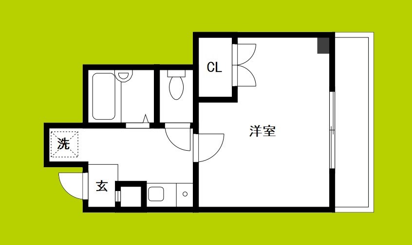 アミューズ千代崎 間取り