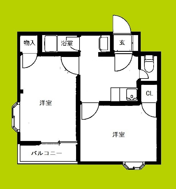 ピコハイツあじいち 間取り